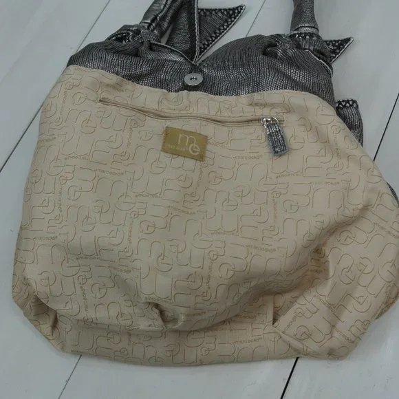 Marc Ecko Red Pewter Bow Shoulder Bag - Picture 8 of 11